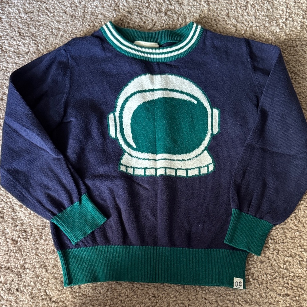 Sovereign Code Navy and Green Astronaut Sweater